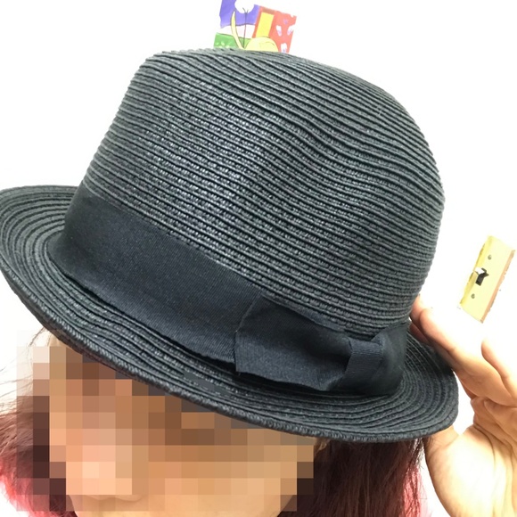 [NWT] Acceessorize Black Summer Fedora(XL) - Picture 2 of 6